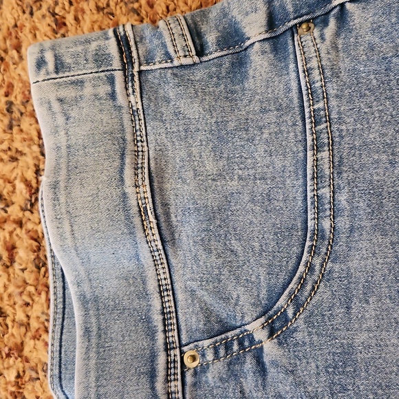 Terra & Sky Jeggings High Rise Skinny Pants Denim Light Blue 4X 28W-30W Plus - Picture 6 of 9